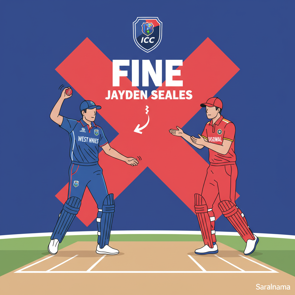 ICC Fines Jayden Seales for Ball Throw at Yashasvi Jaiswal