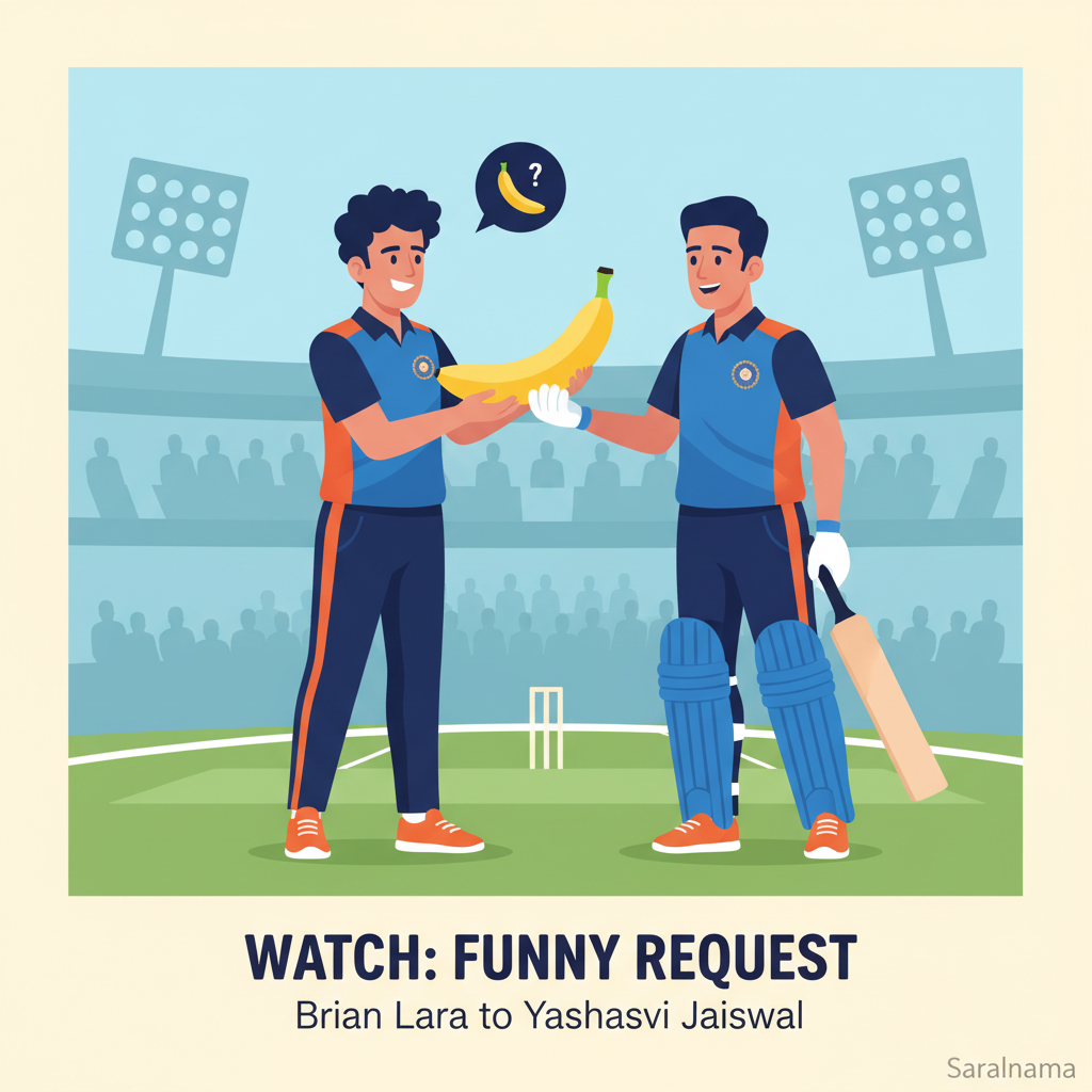 Watch: Brian Lara's Funny Request to Yashasvi Jaiswal
