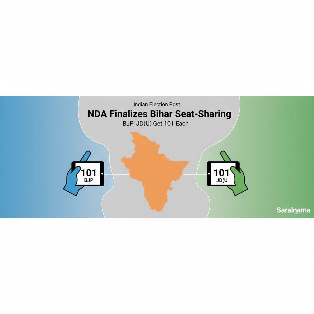 NDA Finalizes Bihar Seat-Sharing: BJP, JD(U) Get 101 Each