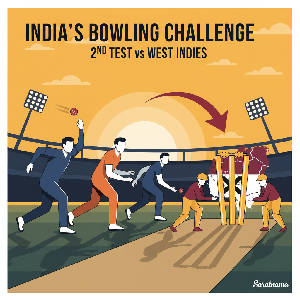 India's Bowling Challenge in 2nd Test vs West Indies