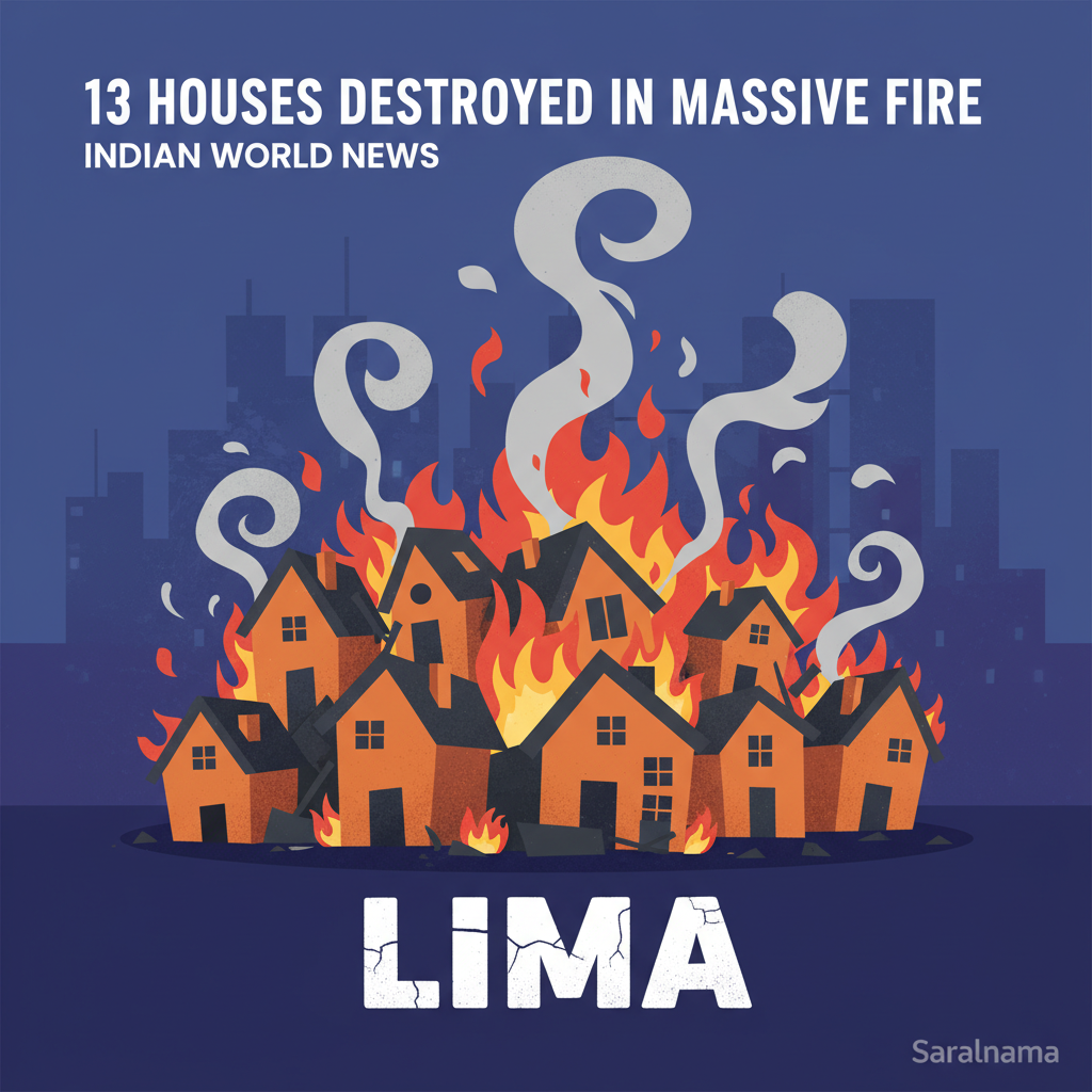 13 Houses Destroyed in Massive Lima Fire