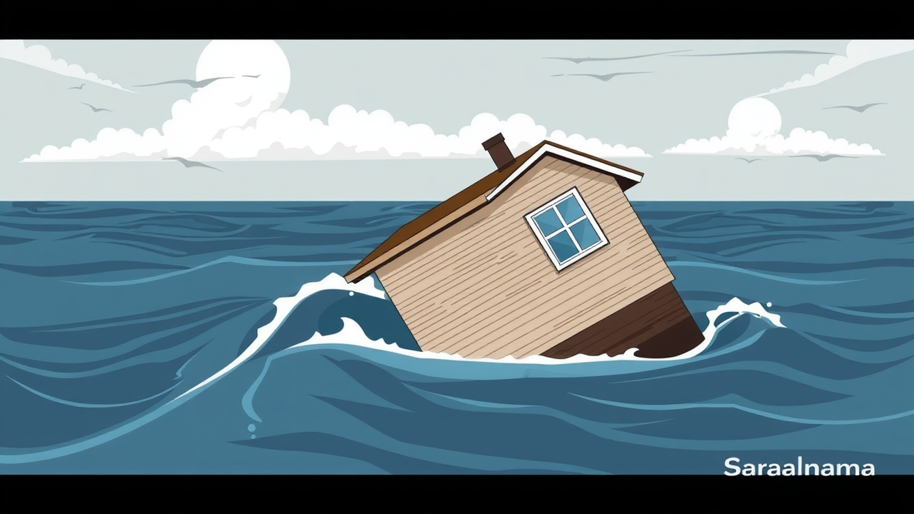 House Drifts to Sea as Typhoon Hits Alaska