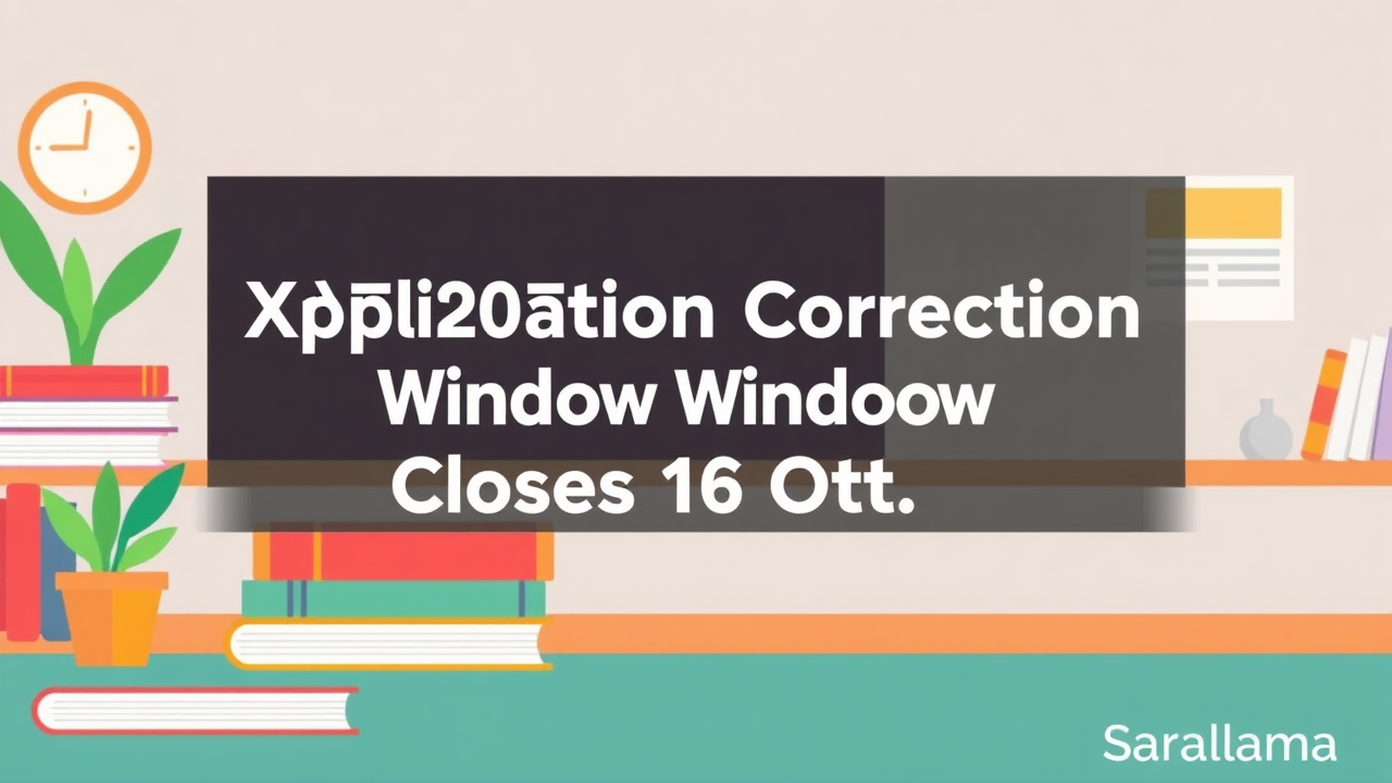 XAT 2026 Application Correction Window Closes 16 Oct