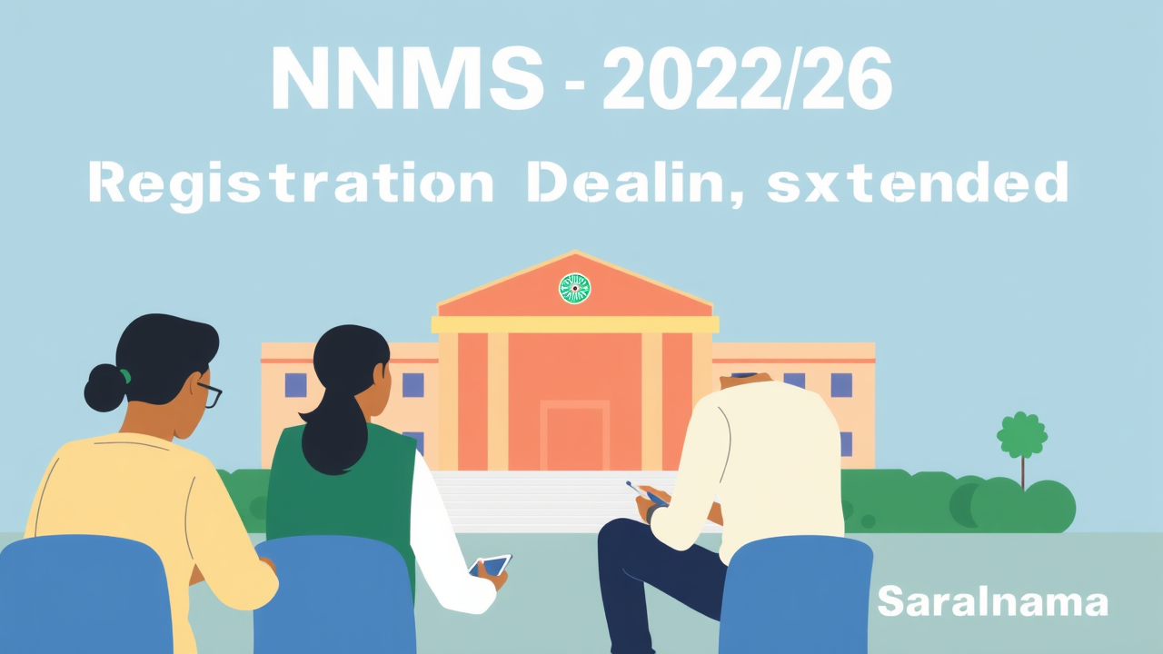 Telangana NMMS 2025-26 Registration Deadline Extended