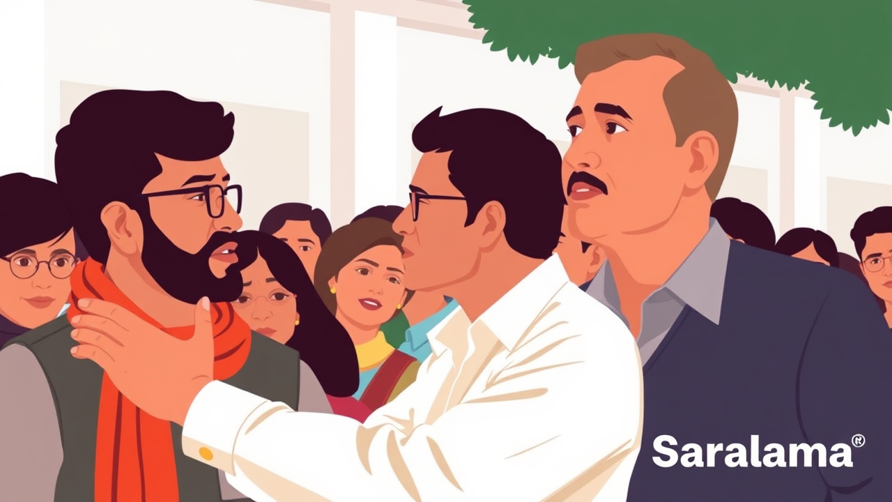 ABVP Leader Slaps DU Professor at Ambedkar College