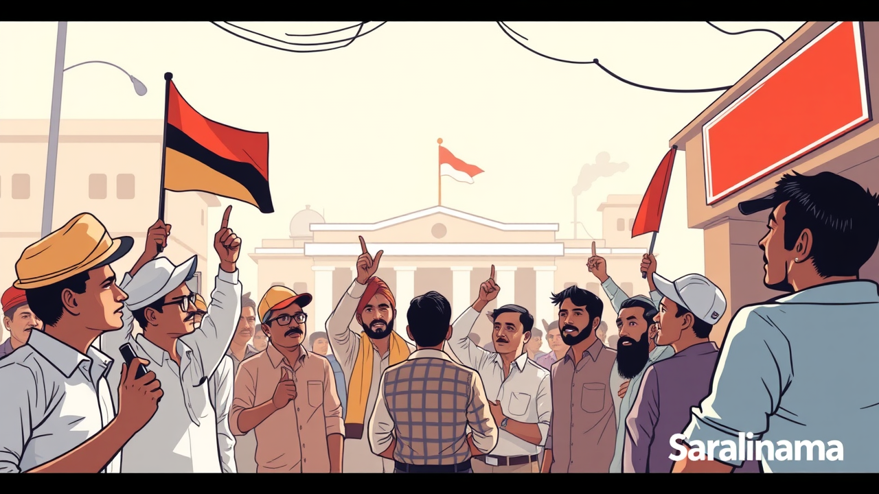 Lucknow Contractors Protest Unpaid Dues at Municipal Office