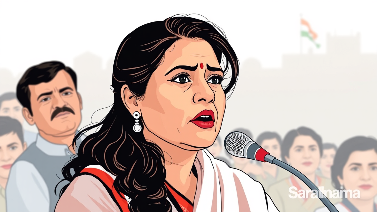SP Leader Sumaiya Rana Criticizes Govt in Hardoi Speech