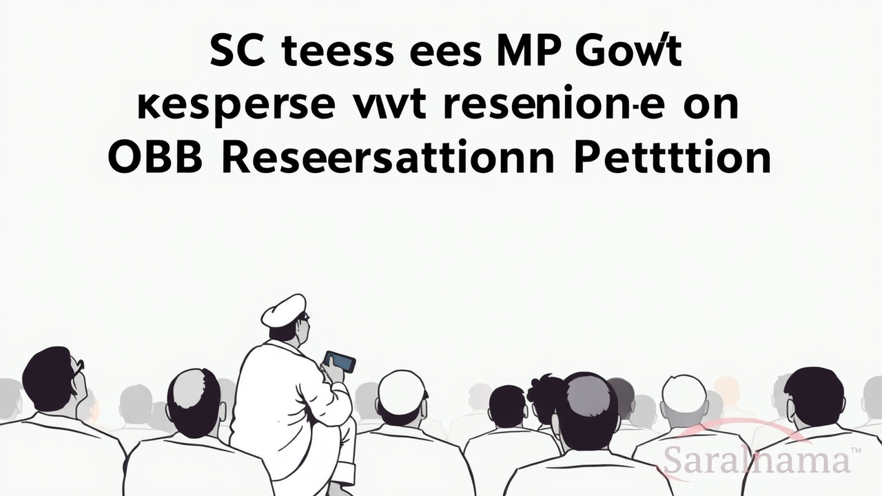 SC Seeks MP Govt Response on OBC Reservation Petition