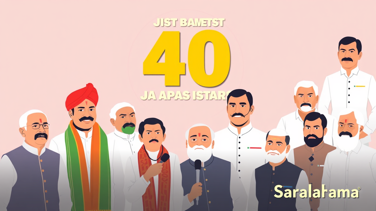 JDU Releases List of 40 Star Campaigners for Bihar Election