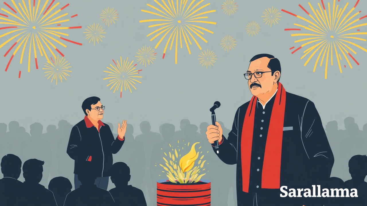 BJP Leaders Accused of Mismanaging Firecracker Market Auctions