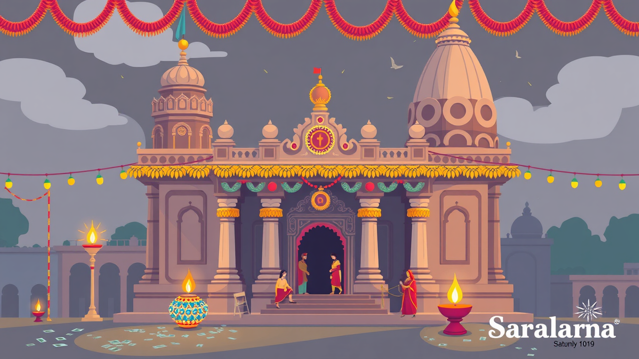 Ratlam Temple Adorned with Cash and Jewels for Diwali