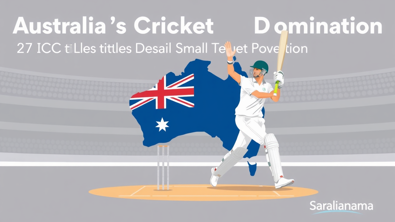 Australia's Cricket Dominance: 27 ICC Titles Despite Small Population