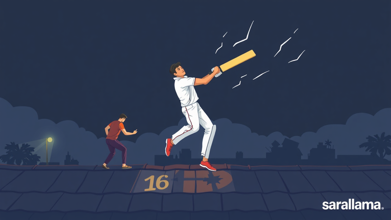 Youth Falls from Roof While Watching Cricket Match in Tikamgarh
