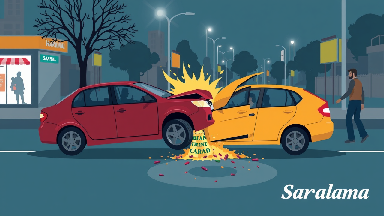 Two-Car Collision in Panipat on Dhanteras Shopping Night