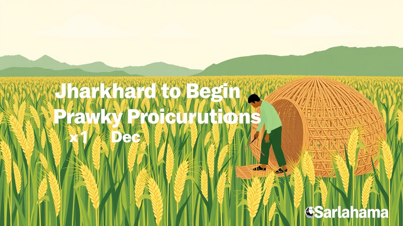 Jharkhand to Begin Paddy Procurement on 1 Dec