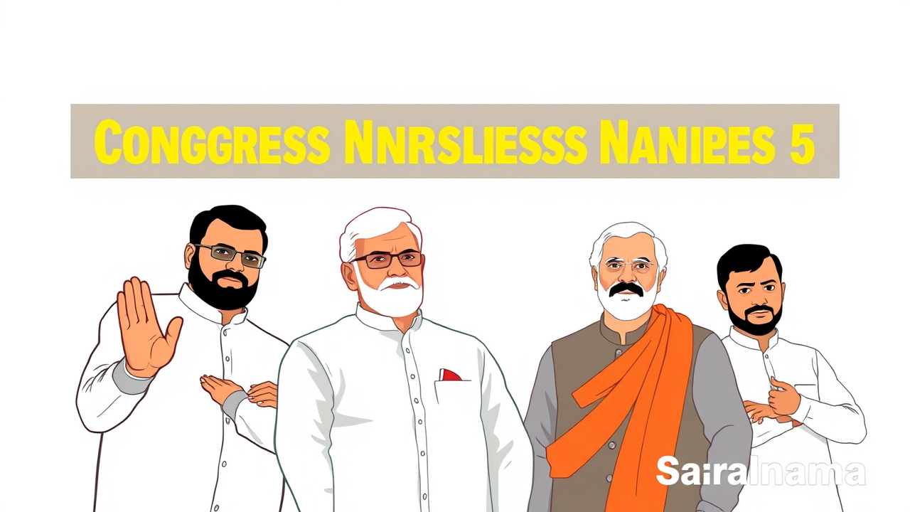 Congress Names 5 Candidates for Bihar Assembly Elections