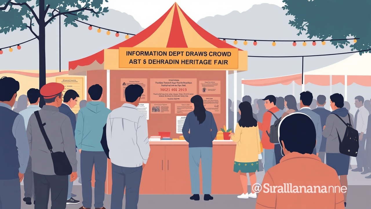 Information Dept Stall Draws Crowds at Dehradun Heritage Fair