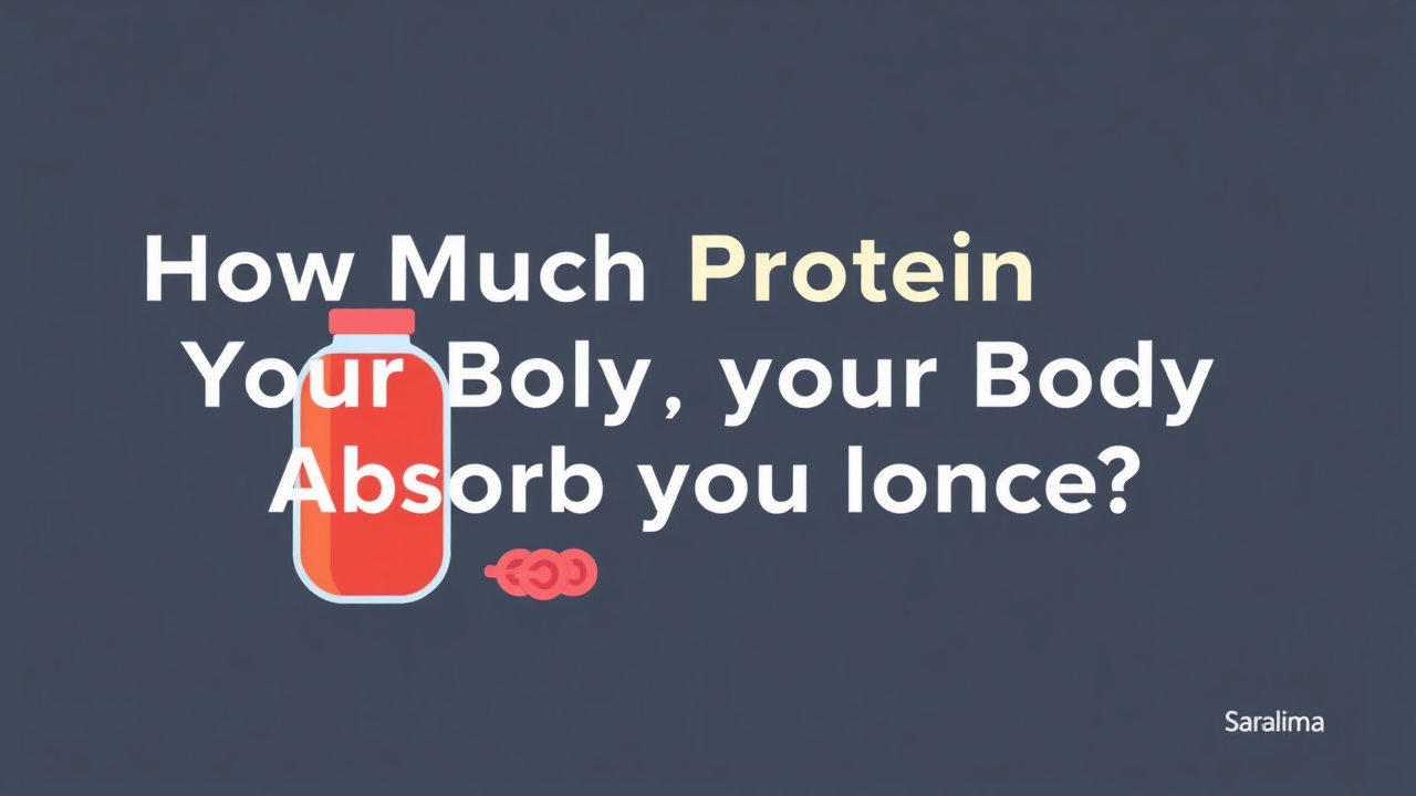 How Much Protein Can Your Body Absorb at Once?