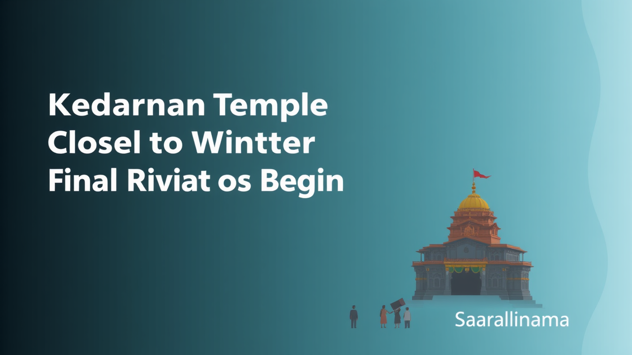 Kedarnath Temple Closes for Winter, Final Rituals Begin