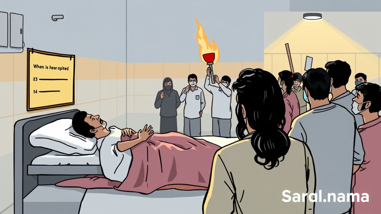 Patient Beaten at Sirsa Hospital, Family Protests