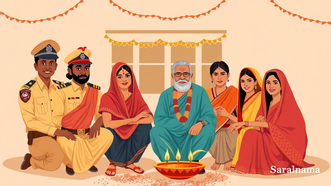 Police Friends Celebrate Diwali with Shankar Bhil's Family