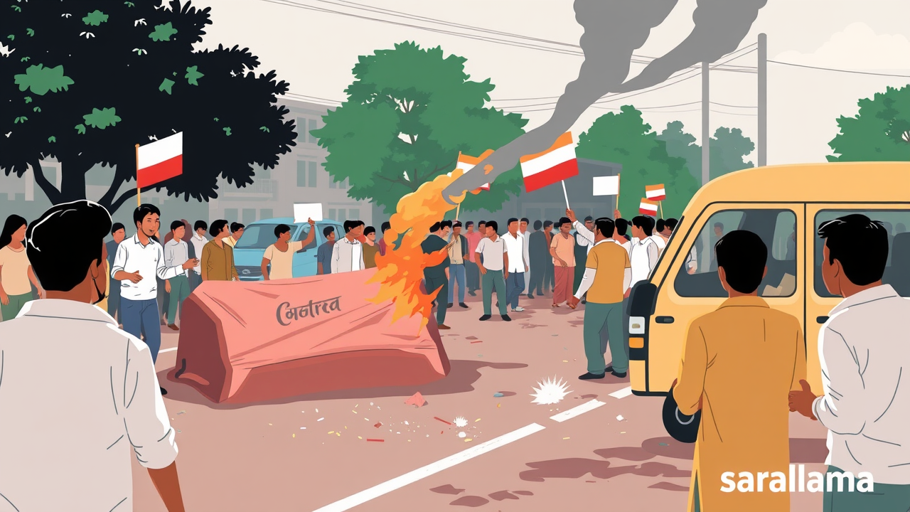 Road Accident in Chatra Sparks Protests Over Healthcare