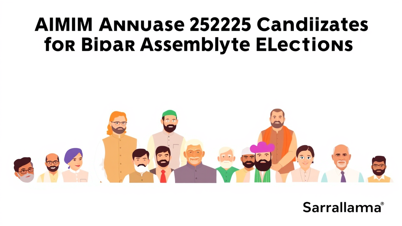 AIMIM Announces 25 Candidates for Bihar Assembly Elections