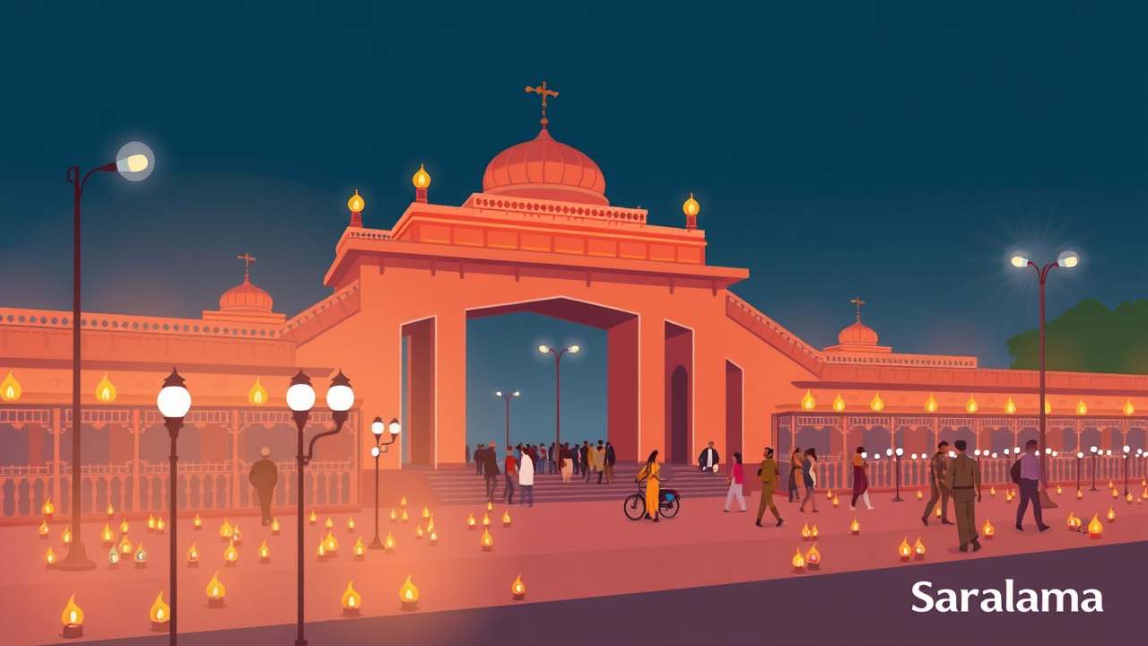 60,000 Lamps Lit at Bareilly Police Line for Diwali