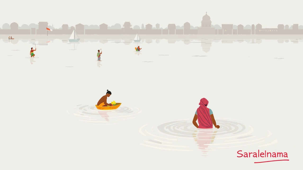 Chhath Devotees Struggle to Find Water Bodies for Rituals