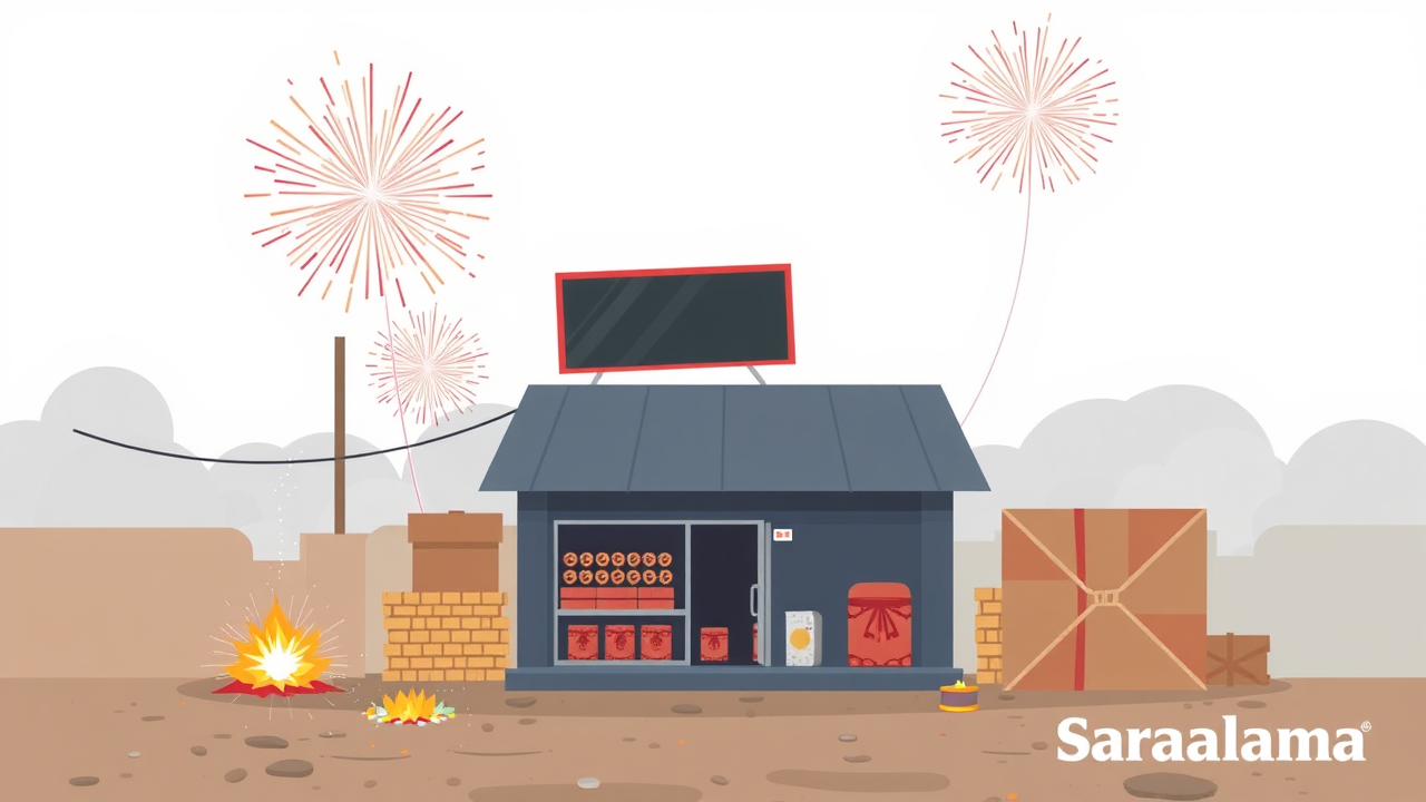 500 Kg Firecrackers Seized in Sagar, Shop Sealed