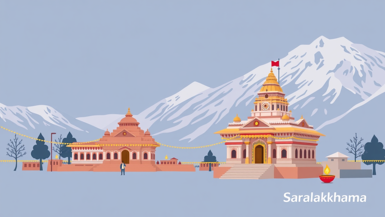 Badrinath and Kedarnath Temples Decked for Diwali