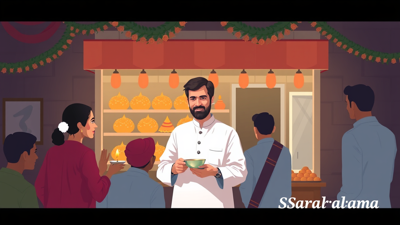 Rahul Gandhi Celebrates Diwali at Historic Sweet Shop