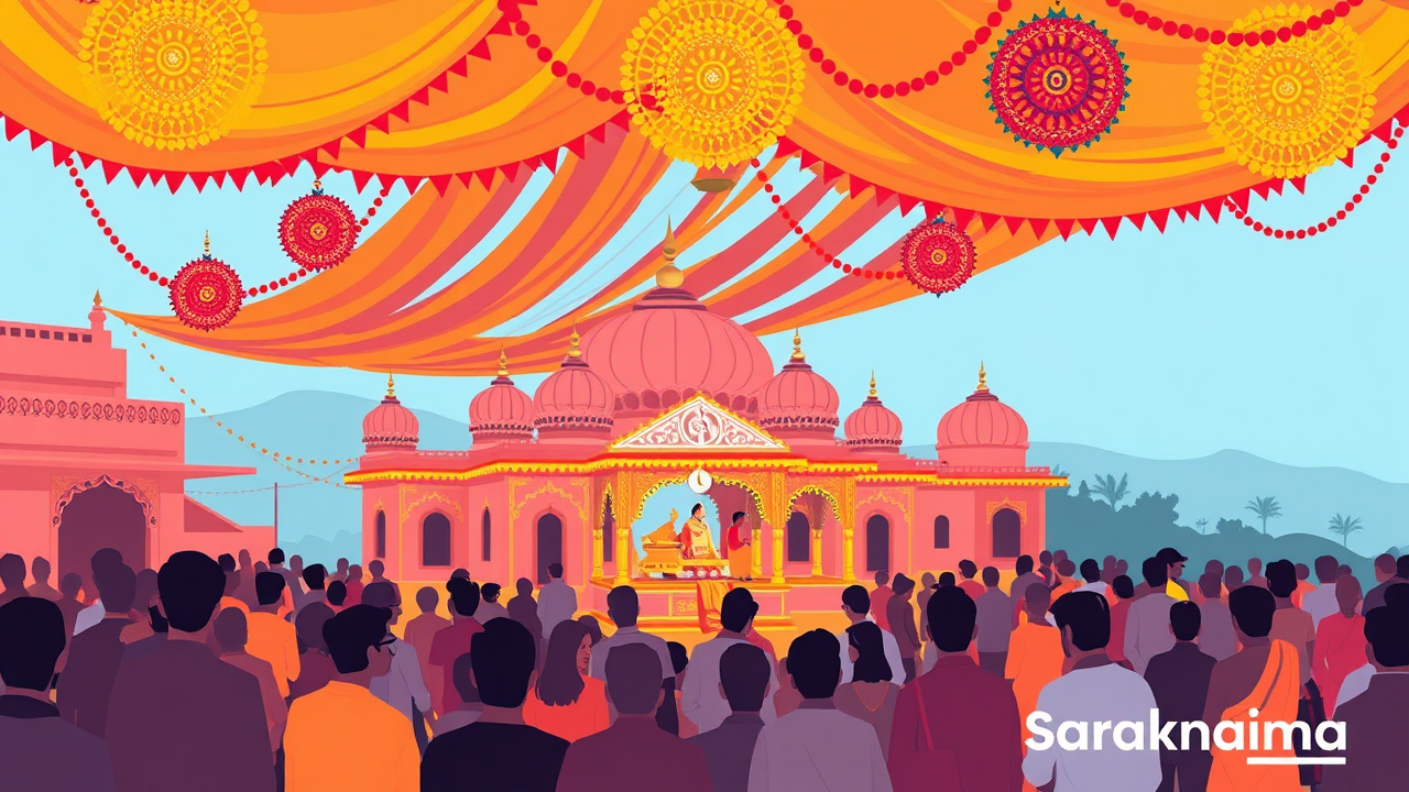 Diwali Decorations Draw Crowds in Udaipur