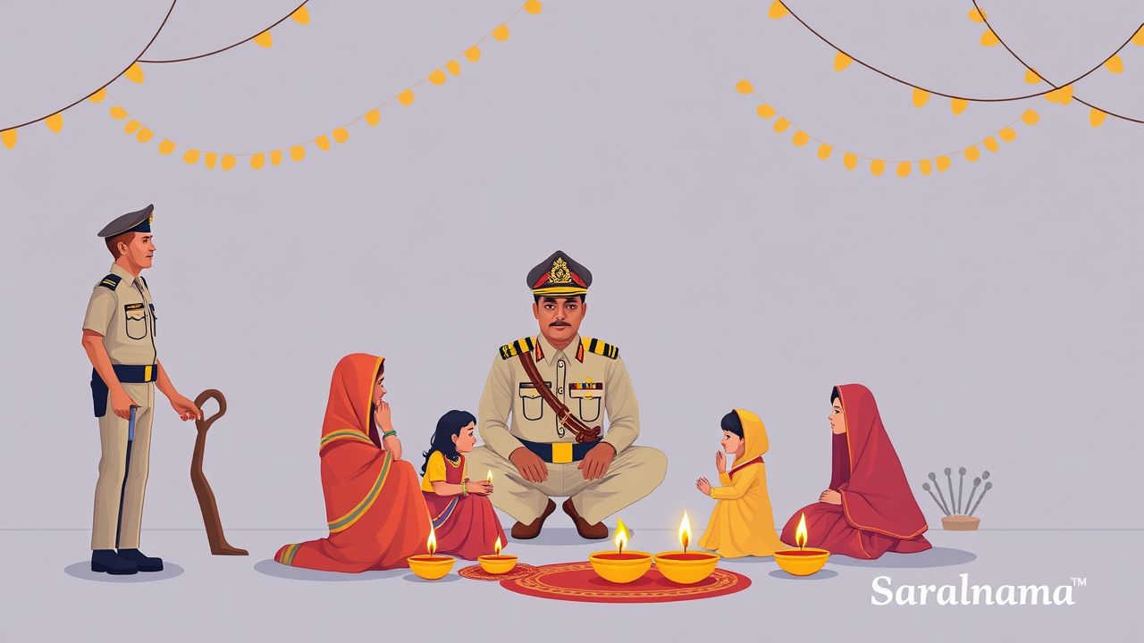 Kushinagar SP Celebrates Diwali with Police Families