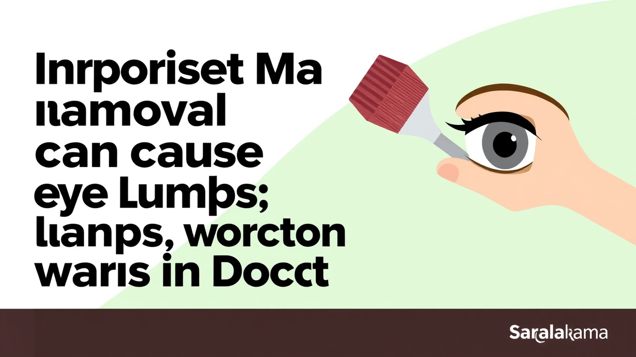 Improper Makeup Removal Can Cause Eye Lumps, Warns Doctor