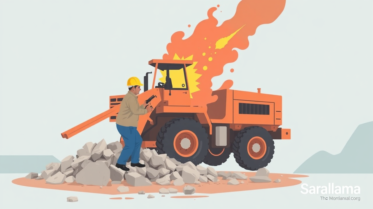 Stone Blasting Accident Injures Worker in Banswara