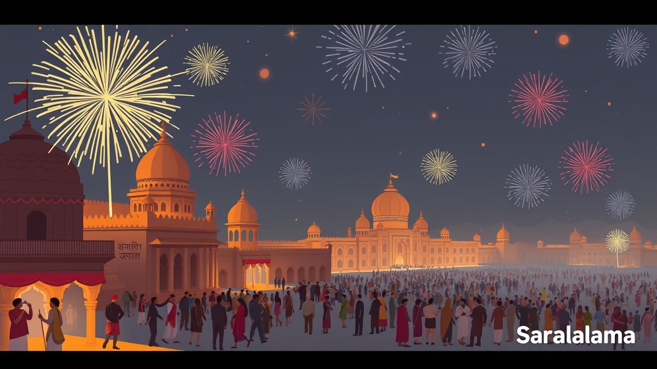 Jhansi Celebrates Ram's Return with Fireworks and Festivities