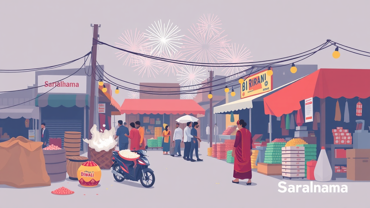 Diwali Firecracker Sales Boom in Gaya's GB Road Market