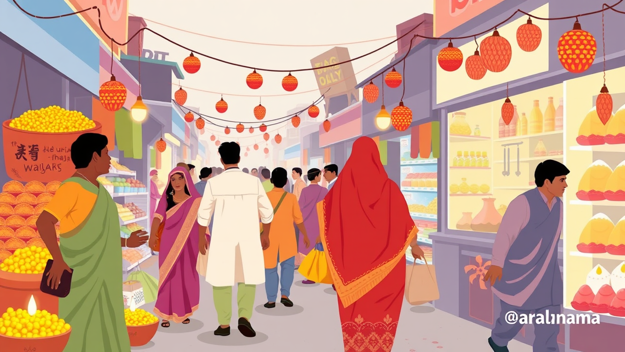 Diwali Shopping Frenzy in Khagaria Markets