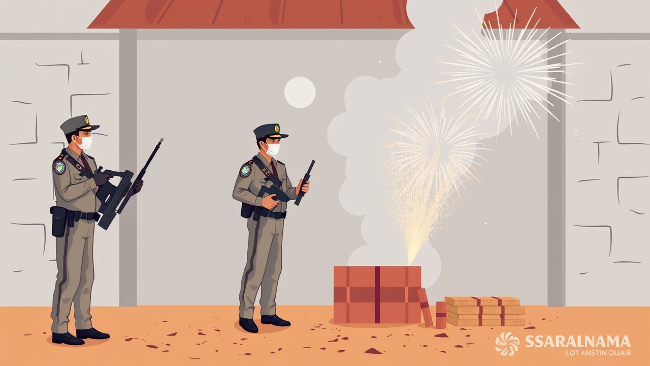 Police Raid Illegal Fireworks Seller in Balod, Seize ₹10,000 Stock