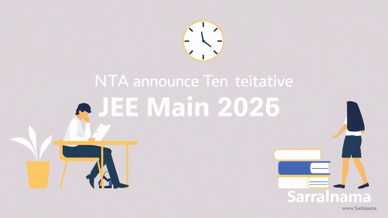 NTA Announces Tentative JEE Main 2026 Exam Dates