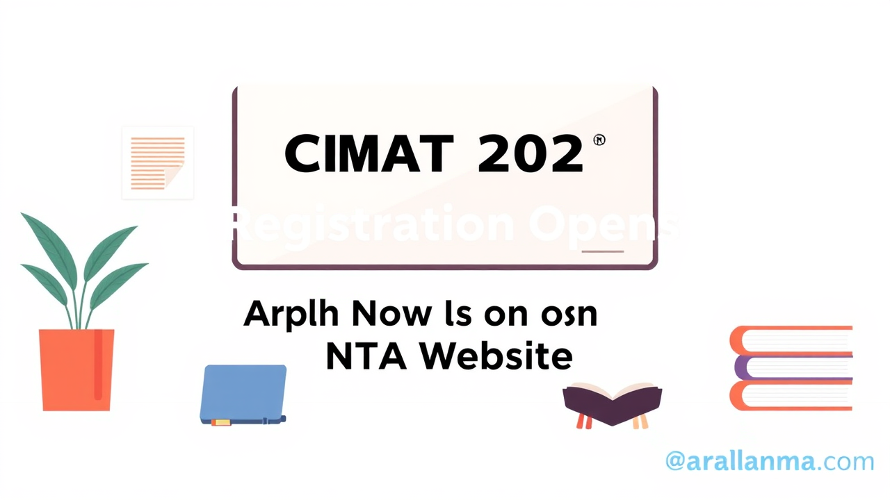 CMAT 2026 Registration Opens: Apply Now on NTA Website