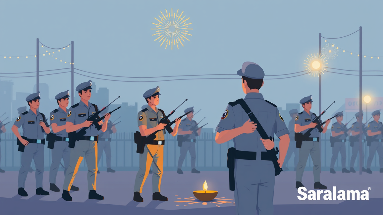 Azamgarh Police Celebrate Diwali at Police Lines