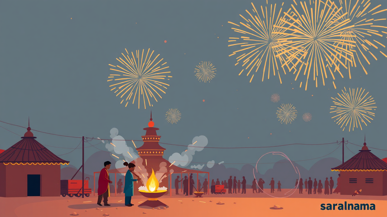 Crores Spent on Firecrackers in Kaushambi for Diwali