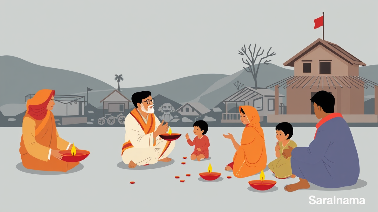 CM Dhami Celebrates Diwali with Disaster-Affected Families