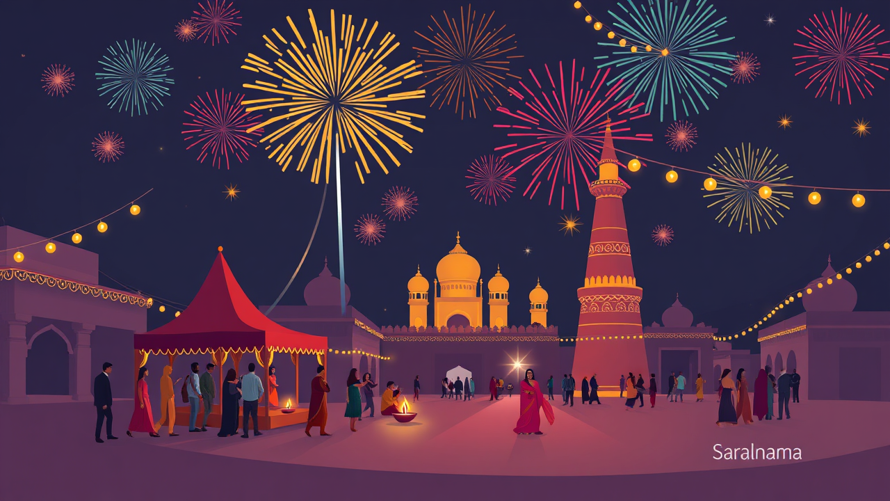 Etawah Celebrates Diwali with Lights and Fireworks