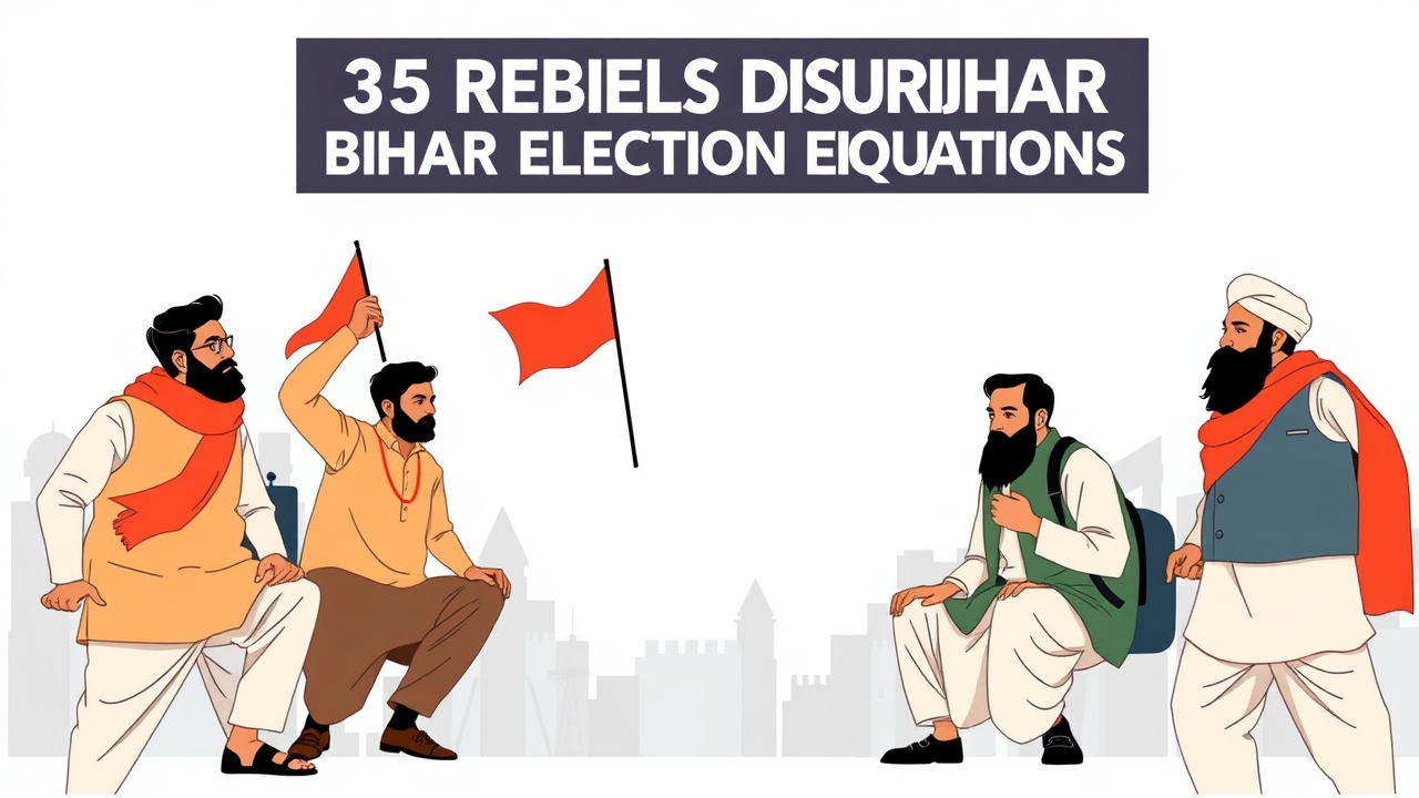 35 Rebels Disrupt Bihar Election Equations