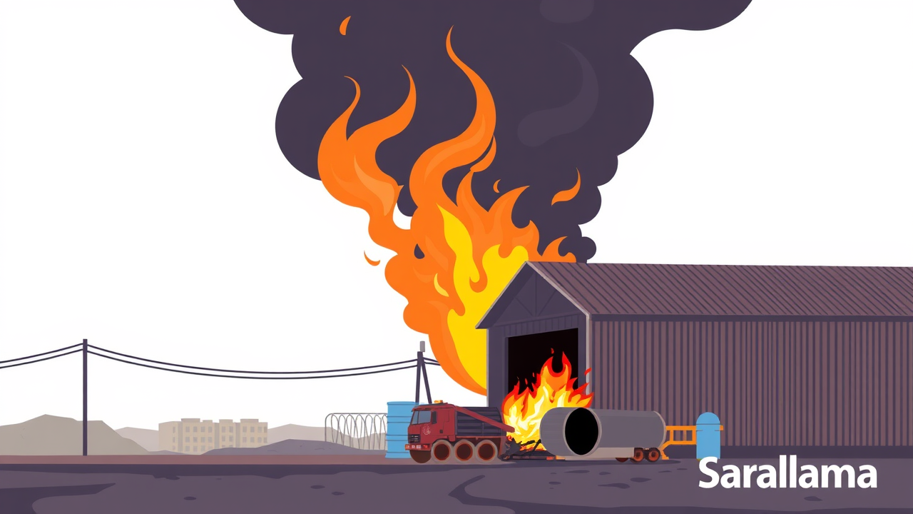 Fire Breaks Out at Plastic Pipe Warehouse in Sablgarh