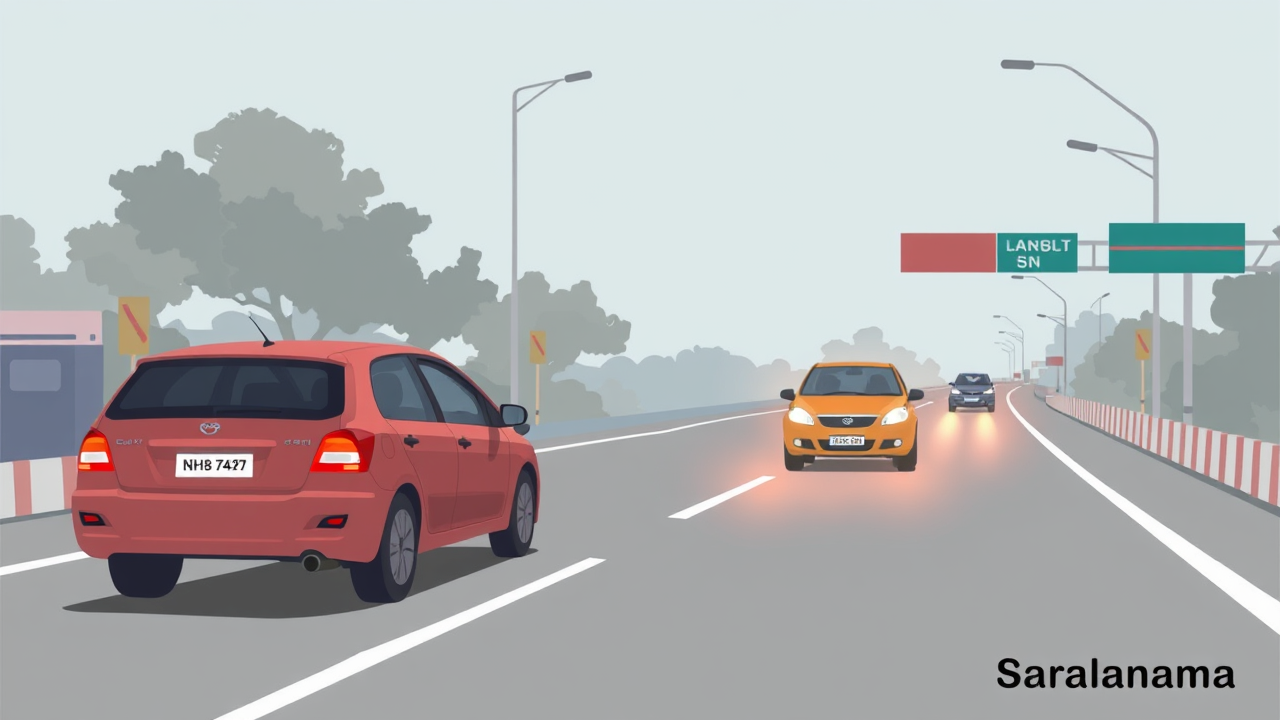 Dangerous Car Stunt on NH-44 in Murena Goes Viral