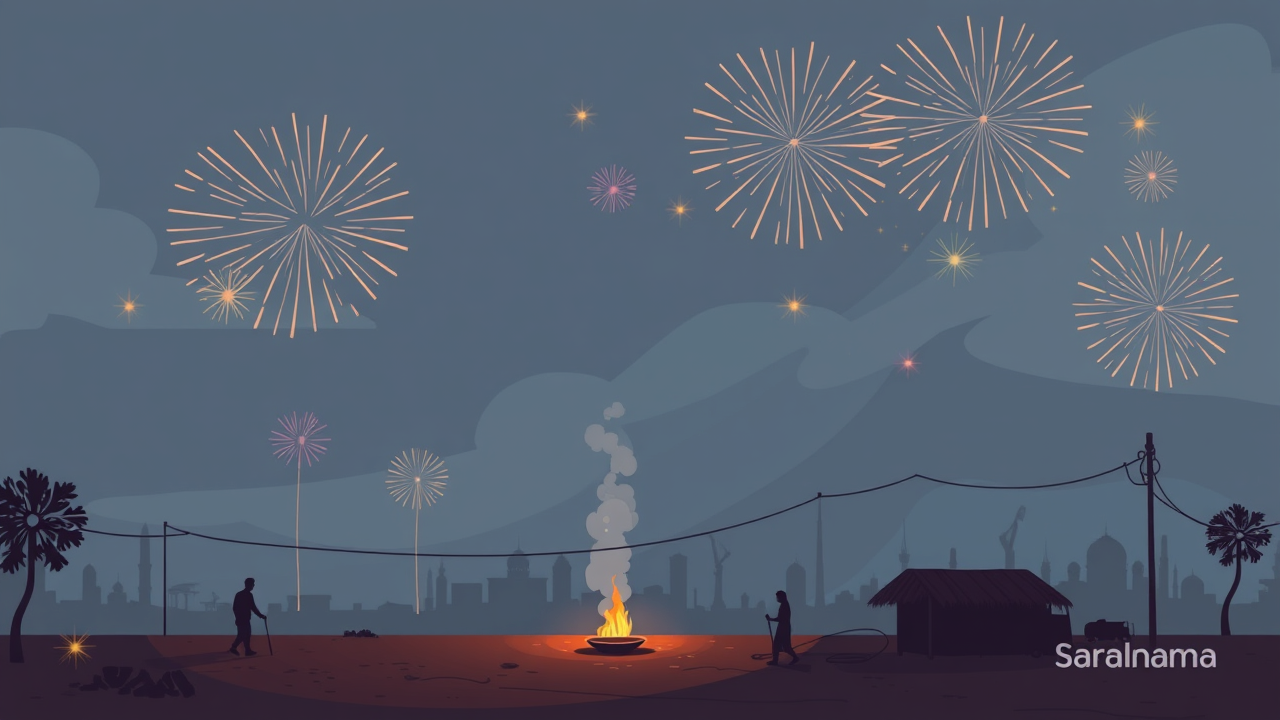 Diwali Fireworks Cause Dangerous Air Pollution in Gonda